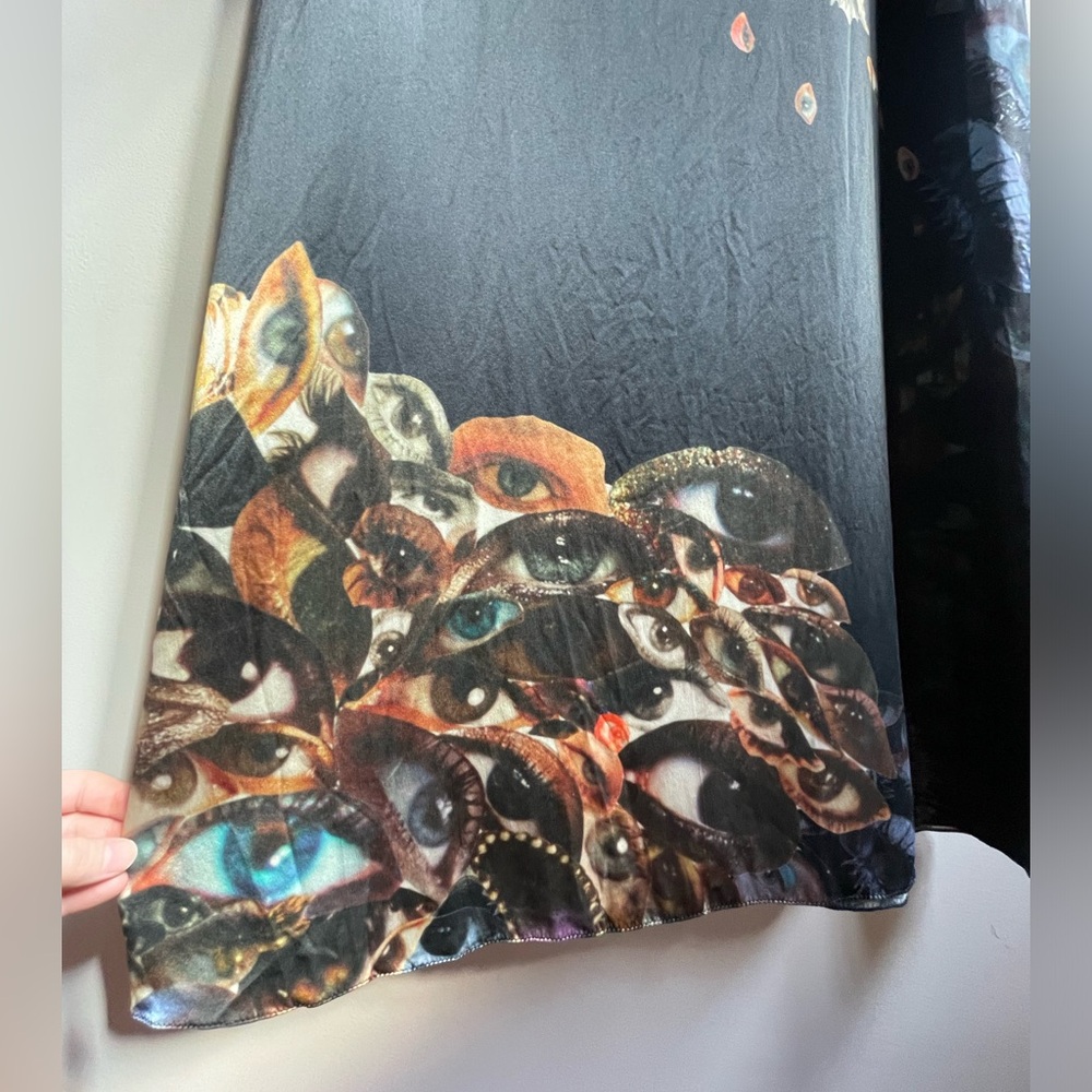 Silk Avant-Garde Designer Slip Dress Size Small / Medium - Picture 4 of 16